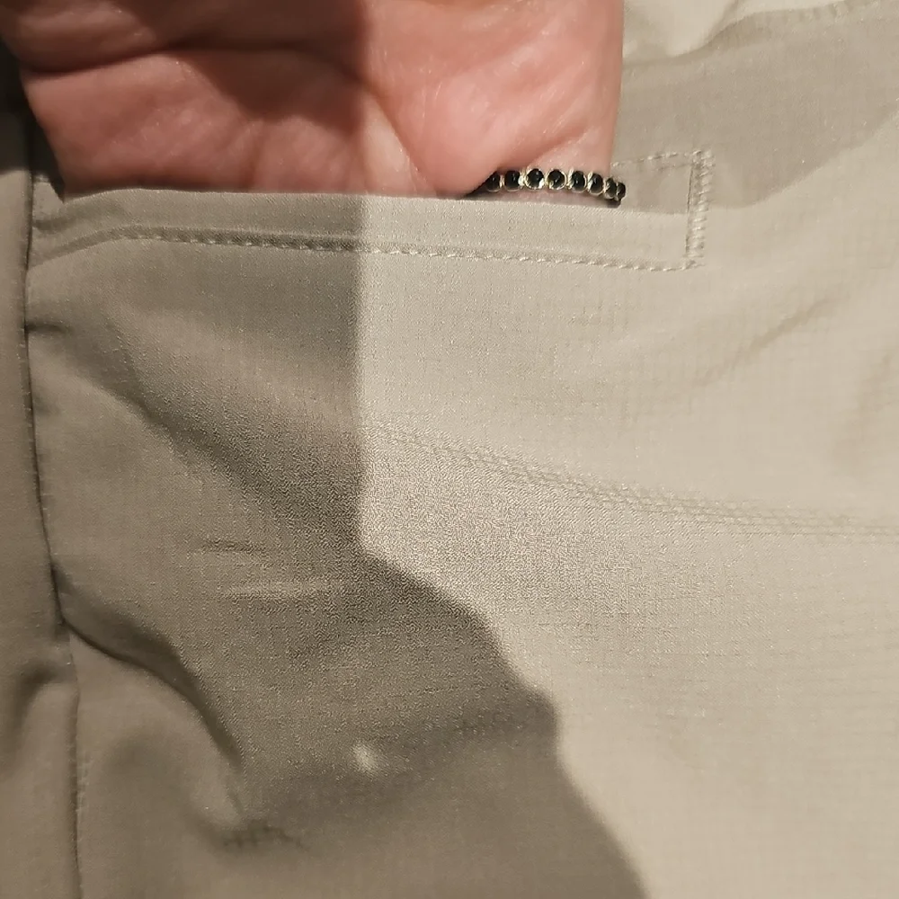 Eddie Bauer Men's Khaki Flat Front Shorts
